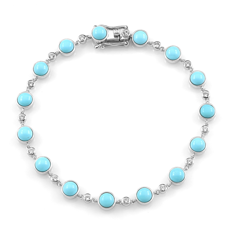 Sleeping Beauty-Türkis-Silberarmband (Faszination Türkis)