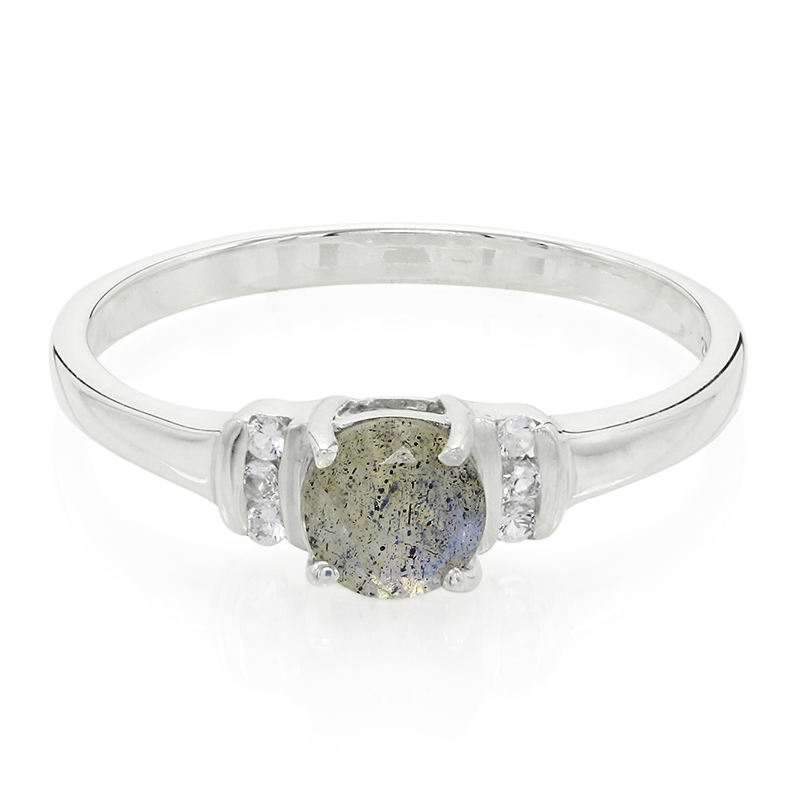 Spektrolith-Silberring