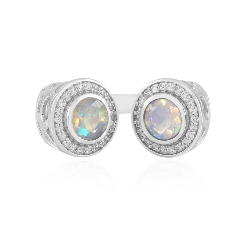 Welo-Opal-Silberring (Ornaments by de Melo)