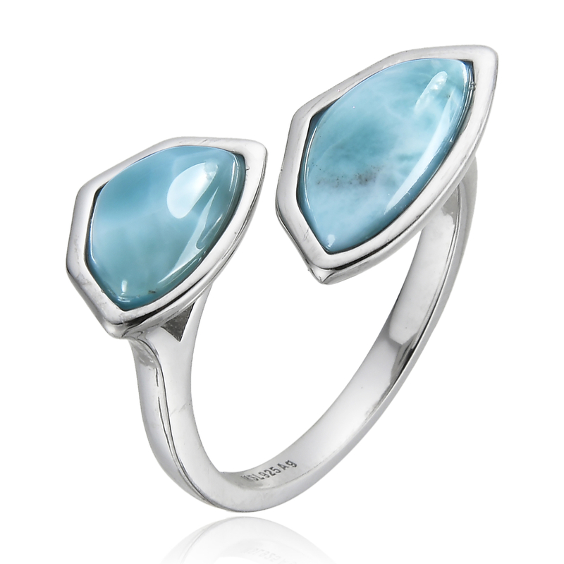 Larimar-Silberring