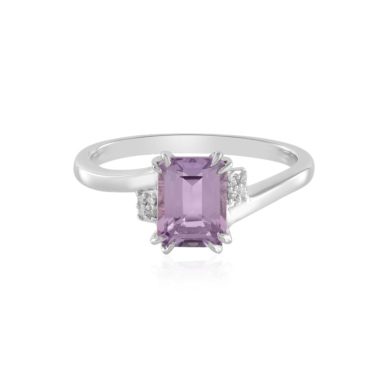 Lavendel-Amethyst-Silberring