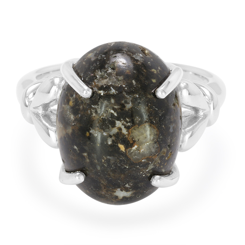 Leoparden-Opal-Silberring Leoparden-Opal-Silberring