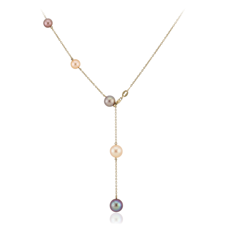Ming-Perlen-Silbercollier