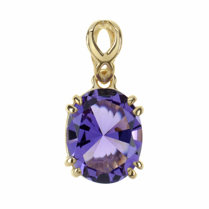 Amethyst-Goldanhänger (dagen)
