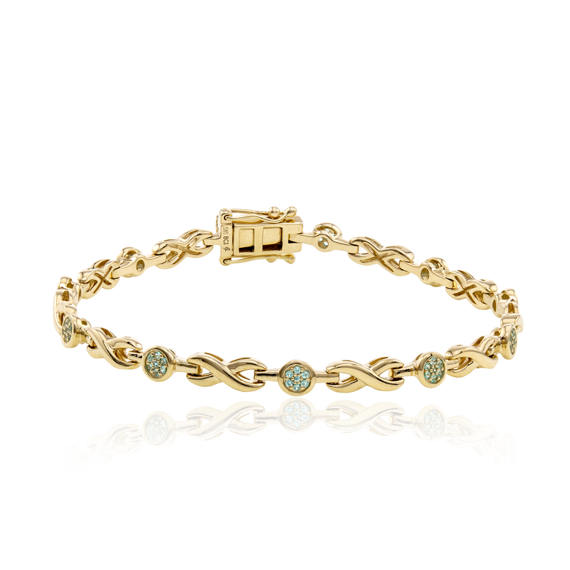 Paraiba-Turmalin-Goldarmband (CUSTODANA)