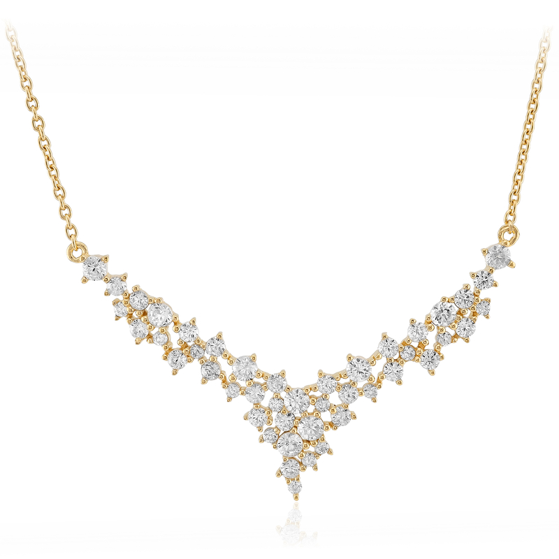 Zirkon-Silbercollier