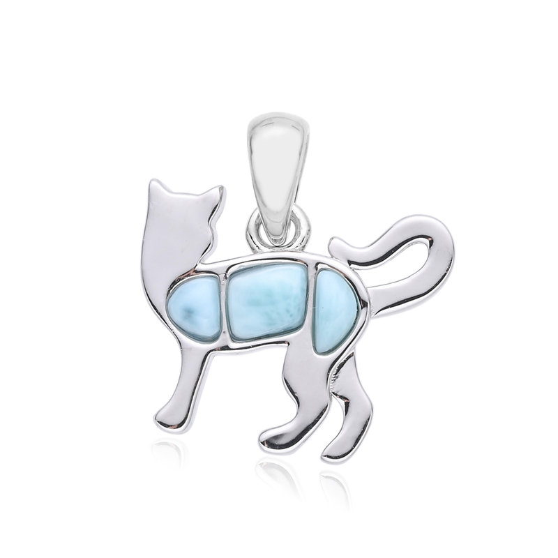 Larimar-Silberanhänger