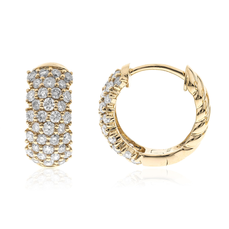 SI1 (H) Brillant-Goldohrringe