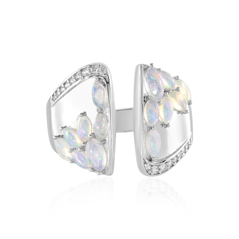 Welo-Opal-Silberring (de Melo)