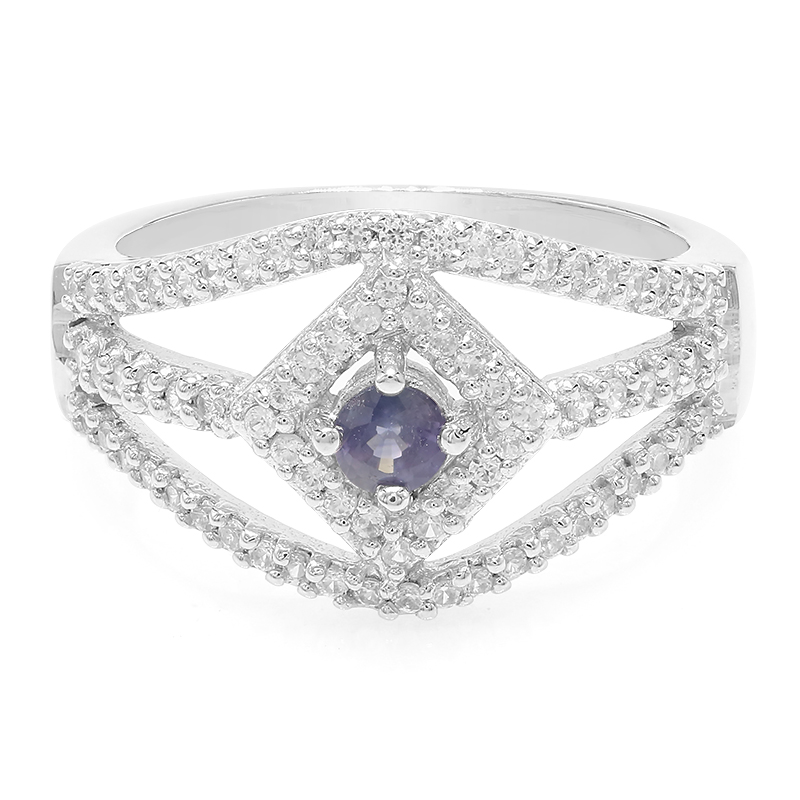 Tansania-Saphir-Silberring