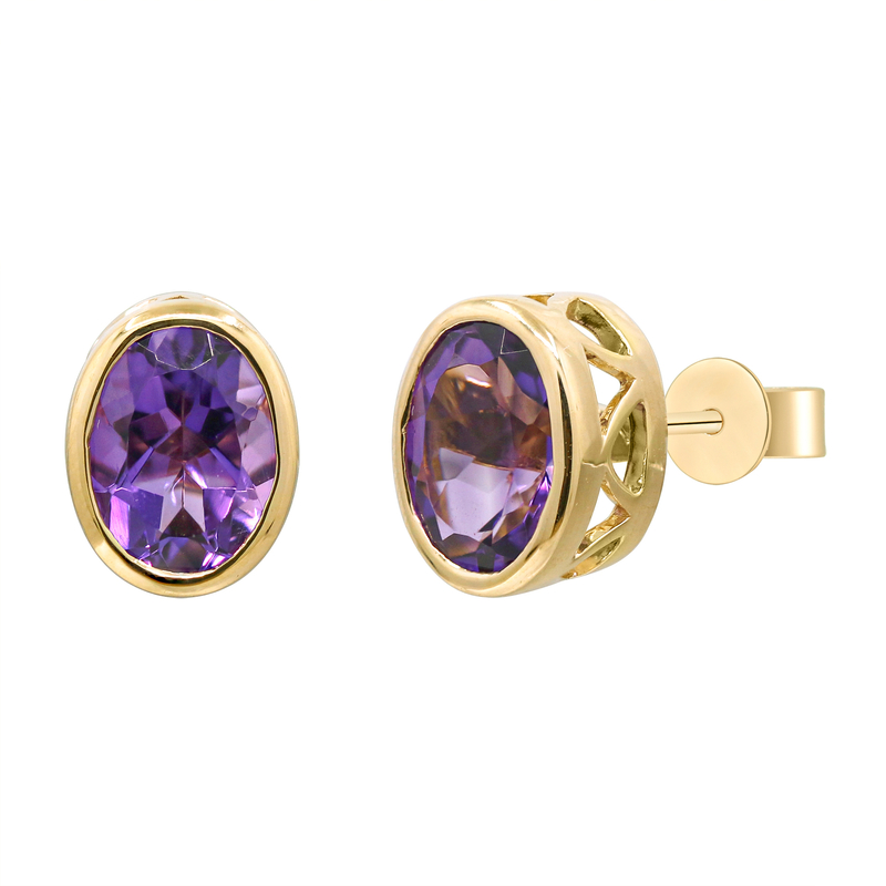 Amethyst-Goldohrringe (CIRARI)
