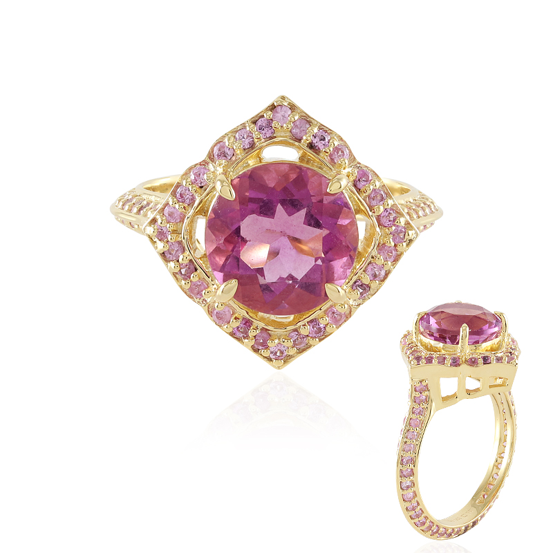 Mexikanischer Pinkfarbener Fluorit-Silberring (Adela Silber) Mexikanischer Pinkfarbener Fluorit-Silberring (Adela Silber)