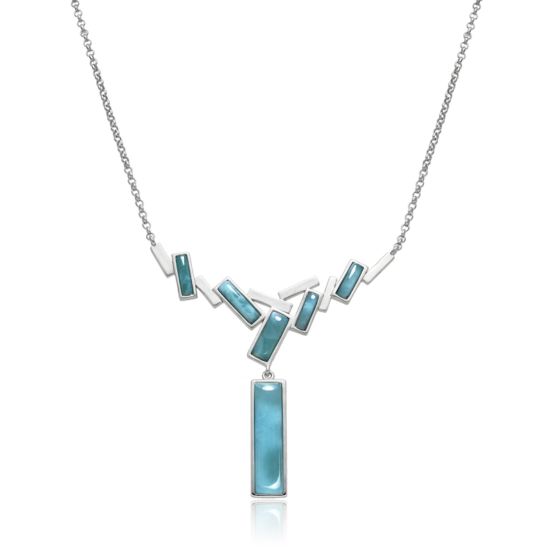 Larimar-Silbercollier