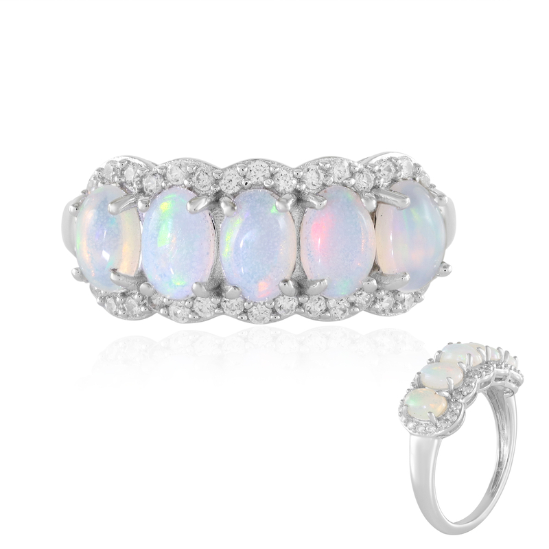 Welo-Opal-Silberring