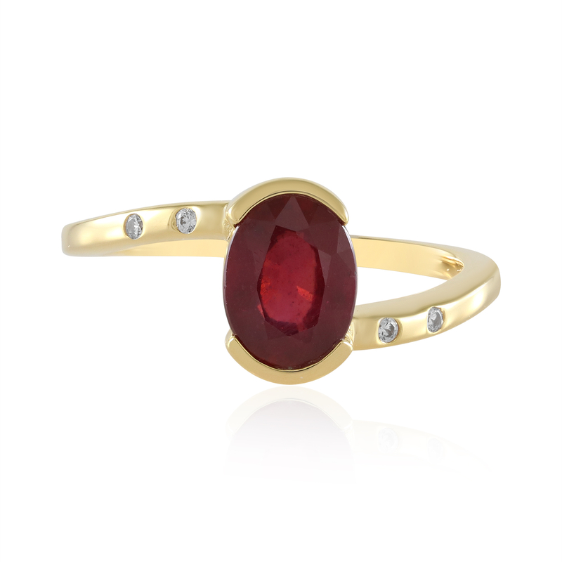 Bemainty-Rubin-Silberring Bemainty-Rubin-Silberring