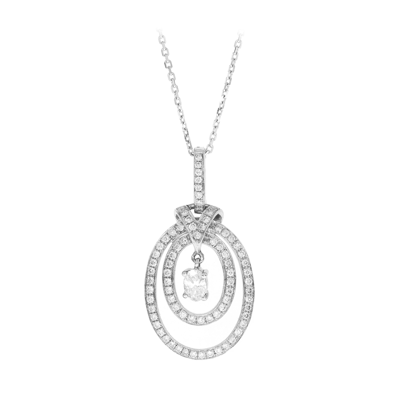 SI1 (H) Brillant-Goldhalskette (CIRARI)