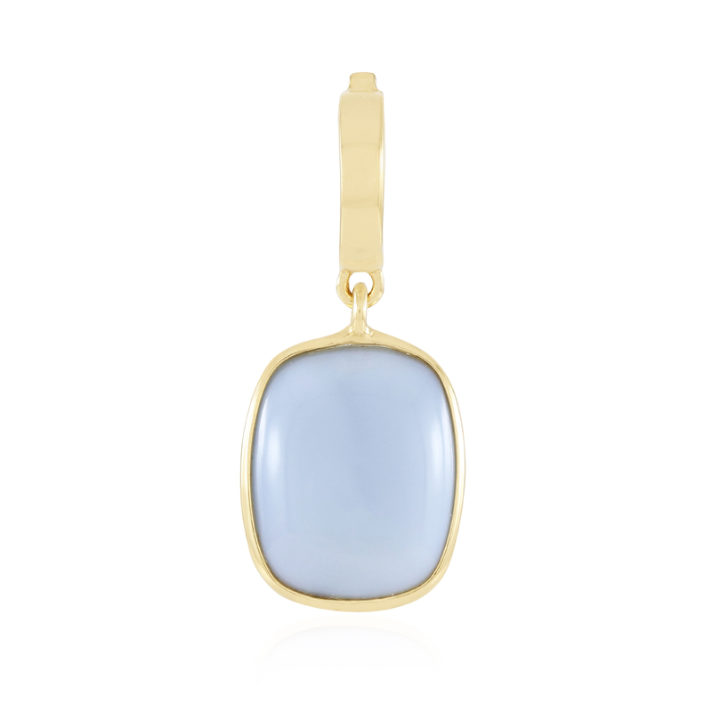 Blauer Opal-Silberanhänger