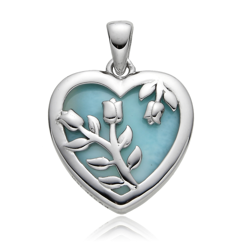 Larimar-Silberanhänger