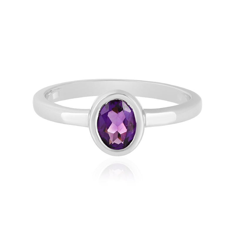 Sibirischer Amethyst-Silberring
