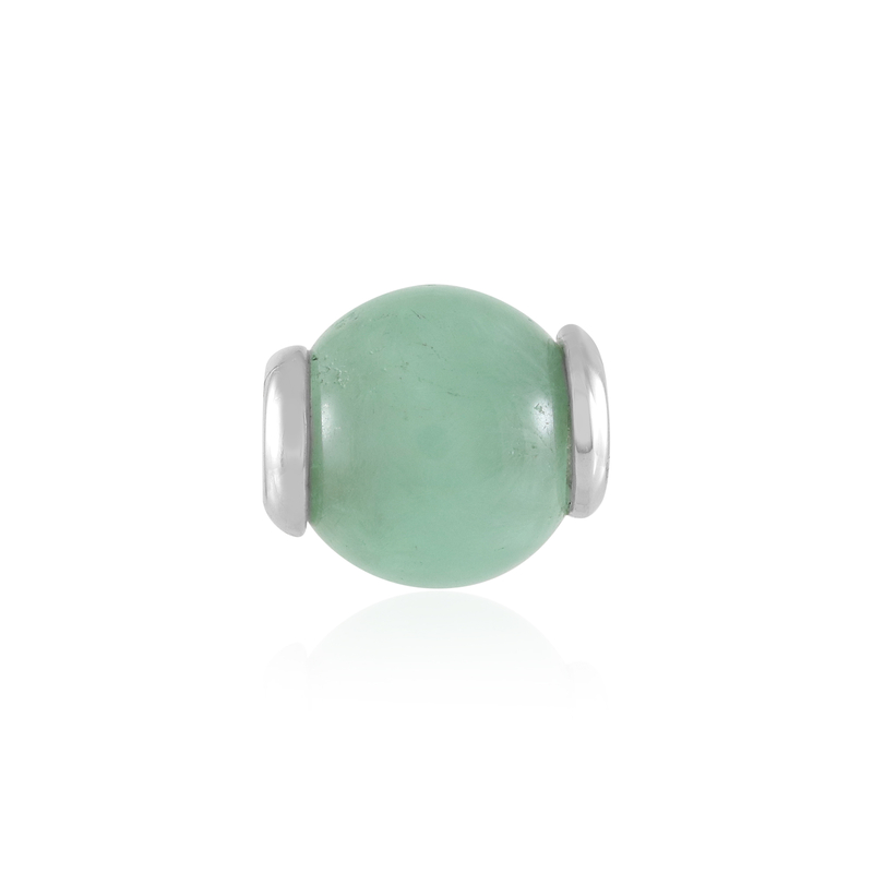 Grüner Angelit-Silberanhänger (MONOSONO COLLECTION)