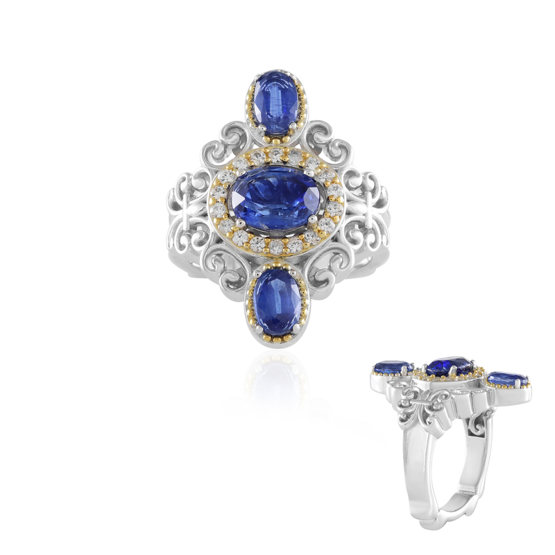 Nepalesischer Kyanit-Silberring (Dallas Prince Designs) Nepalesischer Kyanit-Silberring (Dallas Prince Designs)