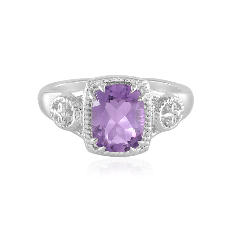 Lavendel-Amethyst-Silberring Lavendel-Amethyst-Silberring