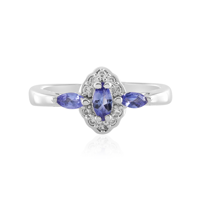 Tansanit-Silberring Tansanit-Silberring