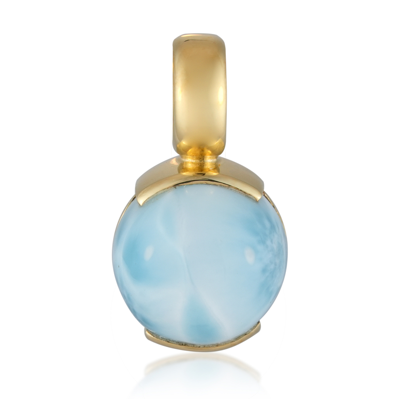 Larimar-Silberanhänger