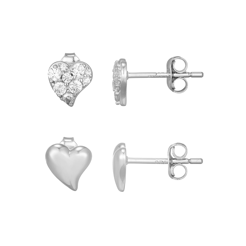 Zirkon-Silberohrringe (Adela Silber) Zirkon-Silberohrringe (Adela Silber)