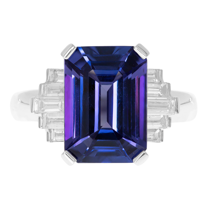 AAA-Tansanit-Goldring (CIRARI)