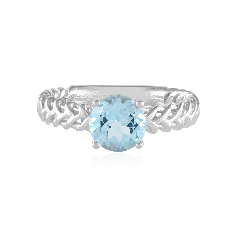 Himmelblauer topas-silverring (Ornaments by de Melo) från Juwelo