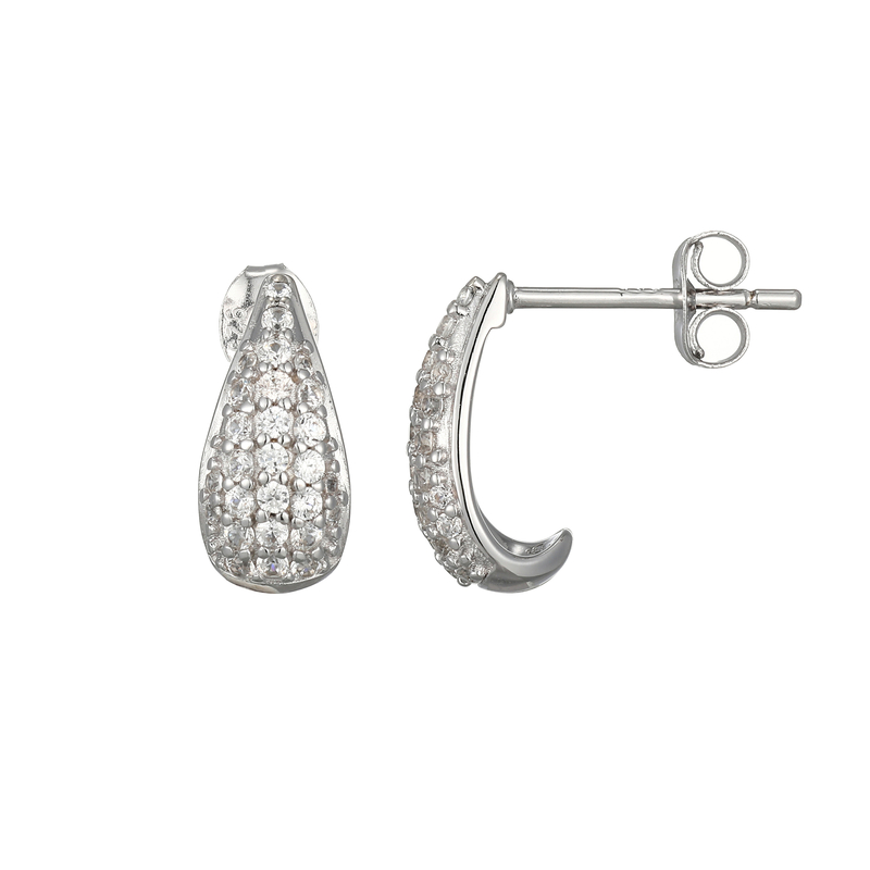 Zirkon-Silberohrringe (Adela Silber)