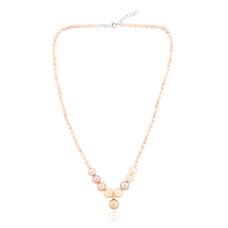 Ming-Perlen-Silbercollier (TPC)