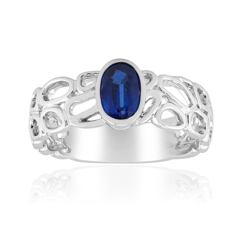 Nepalesischer Kyanit-Silberring (SAELOCANA)