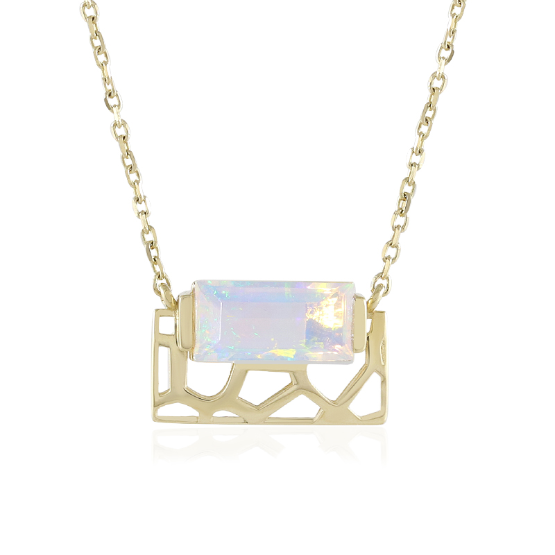 Welo-Opal-Goldcollier (Ornaments by de Melo) Welo-Opal-Goldcollier (Ornaments by de Melo)