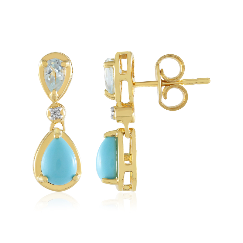 Edelstein-Silberohrringe Edelstein-Silberohrringe