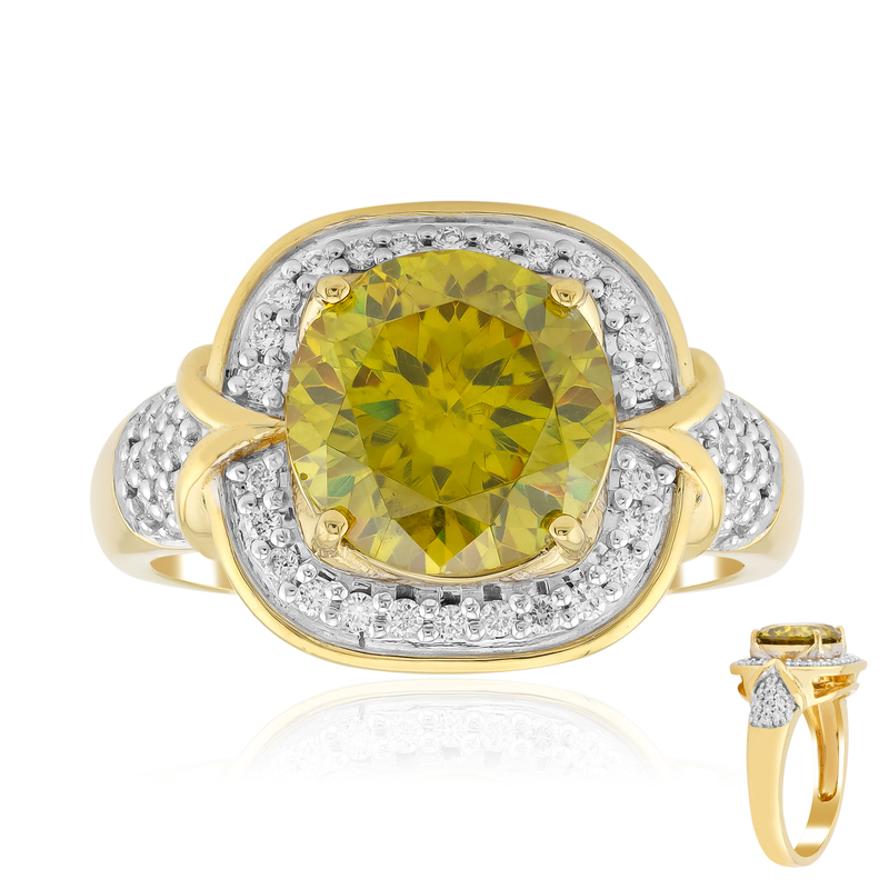 Bulgarischer Sphalerit-Goldring