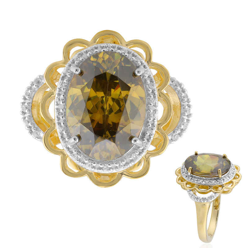 Bulgarischer Sphalerit-Goldring Bulgarischer Sphalerit-Goldring