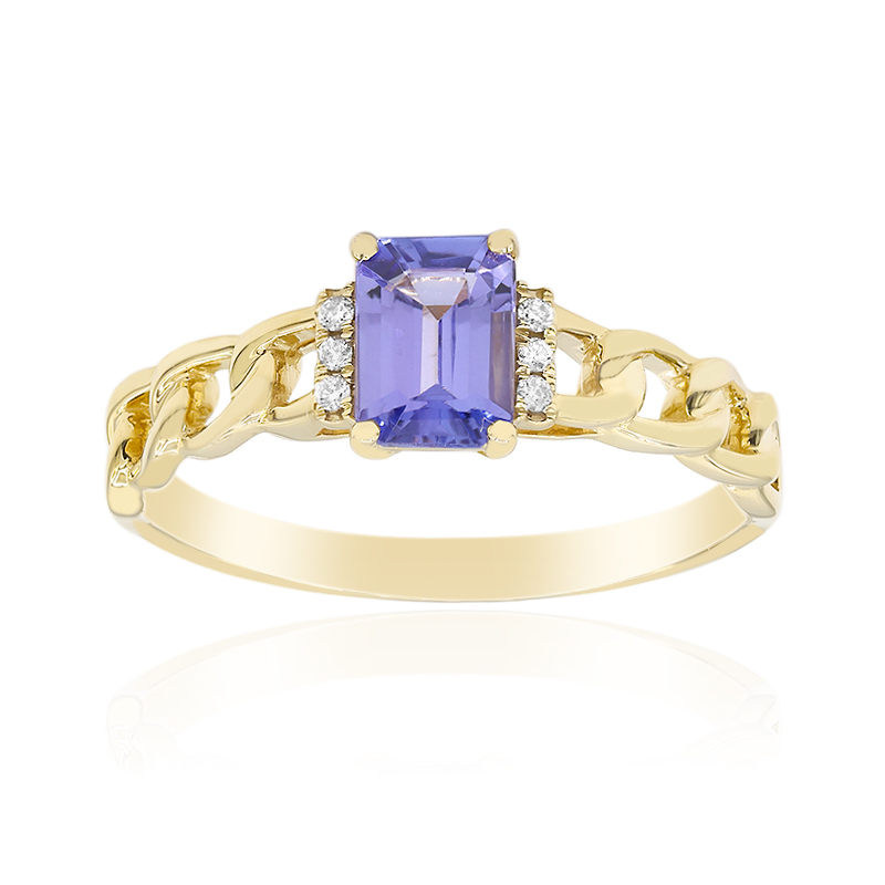 AAA-Tansanit-Goldring (CIRARI) AAA-Tansanit-Goldring (CIRARI)