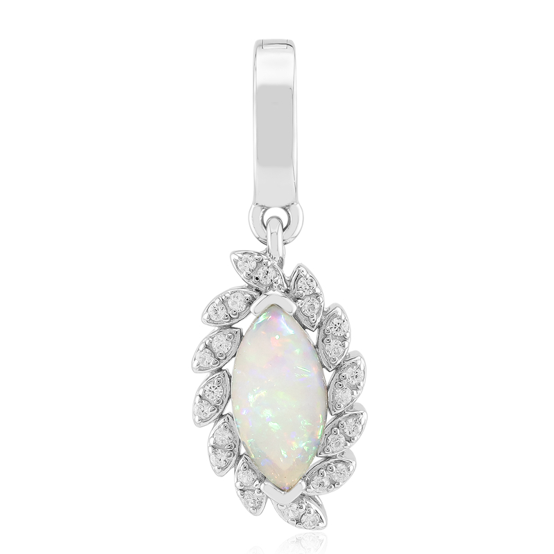 Australischer Opal-Silberanhänger