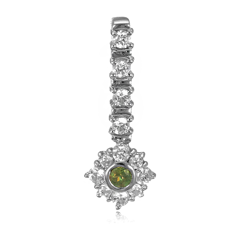 Brasilianischer Alexandrit-Silberanhänger