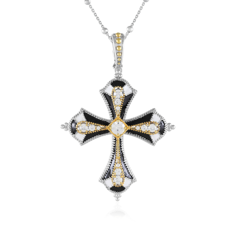 Zirkon-Silberhalskette (Dallas Prince Designs)