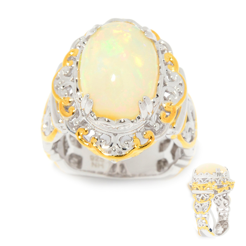Welo-Opal-Silberring (Gems en Vogue) Welo-Opal-Silberring (Gems en Vogue)
