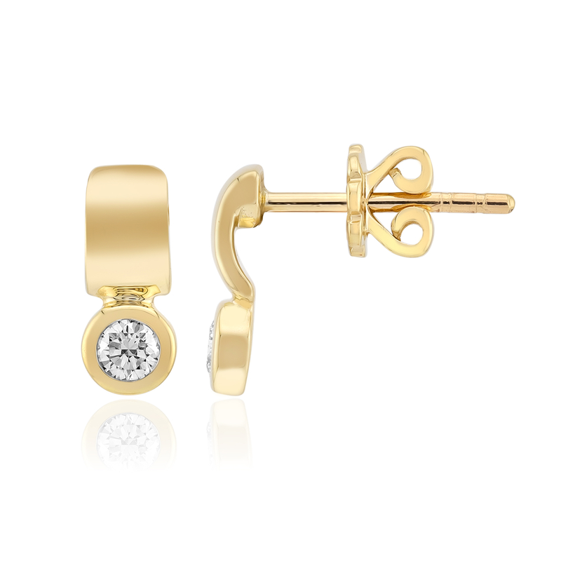 VVS1 (G) Brillant-Goldohrringe (Annette)