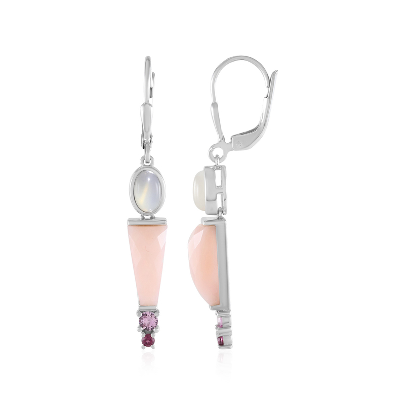 Edelstein-Silberohrringe (KM by Juwelo)