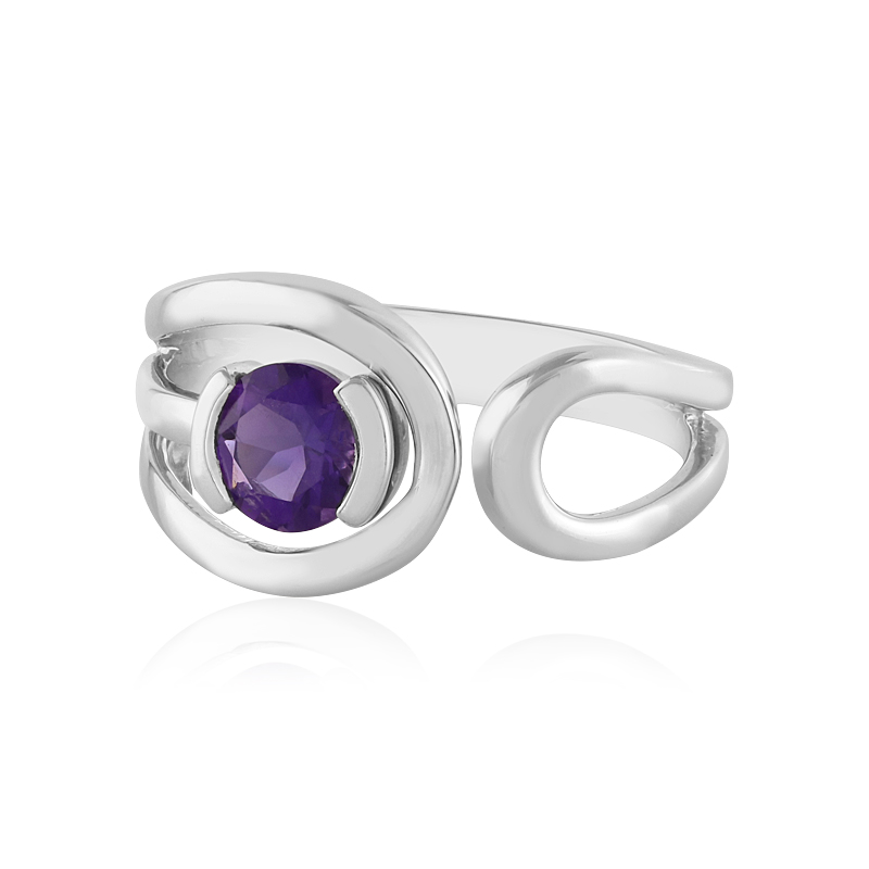 Sibirischer Amethyst-Silberring (de Melo Essence)
