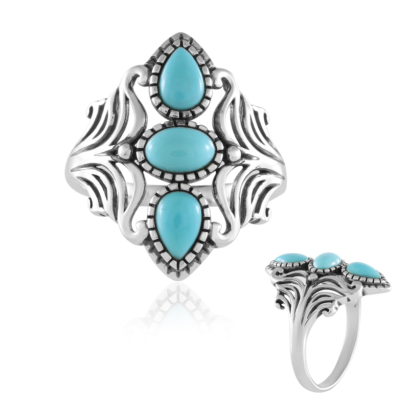 Sleeping Beauty-Türkis-Silberring (Faszination Türkis)