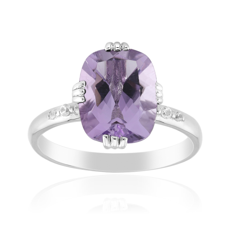 Lavendel-Amethyst-Silberring