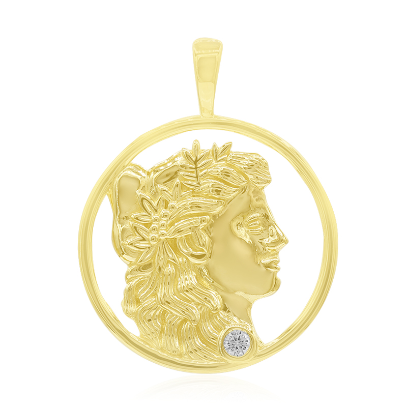 Zirkon-Silberanhänger Zirkon-Silberanhänger