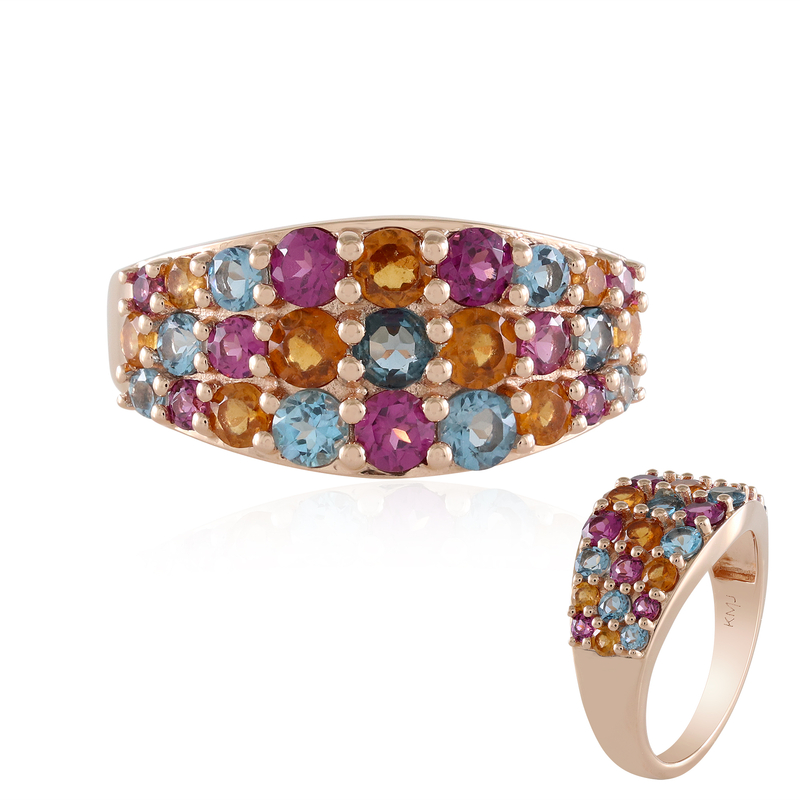 Edelstein-Silberring (KM by Juwelo)